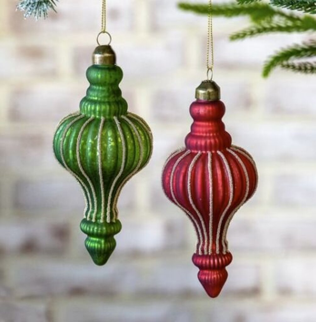 5.7" Finial Twist Ornament