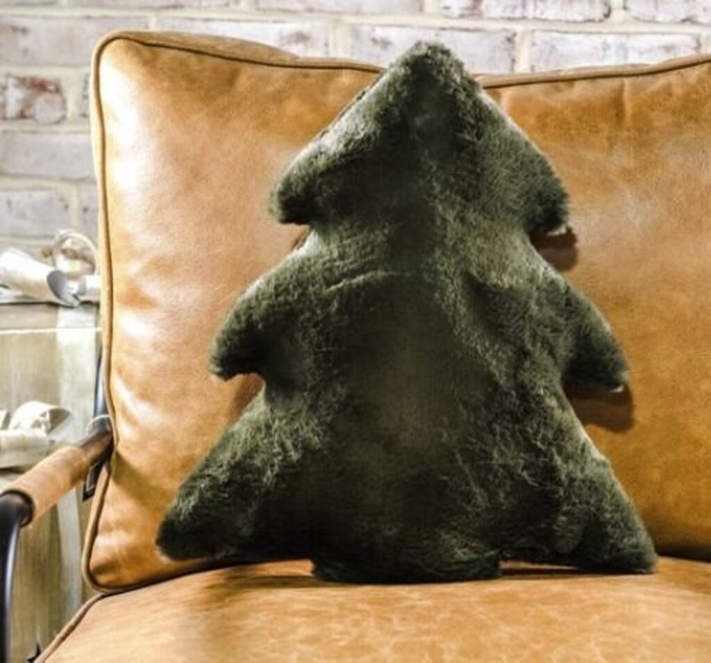 Soft Green Tree Pillow