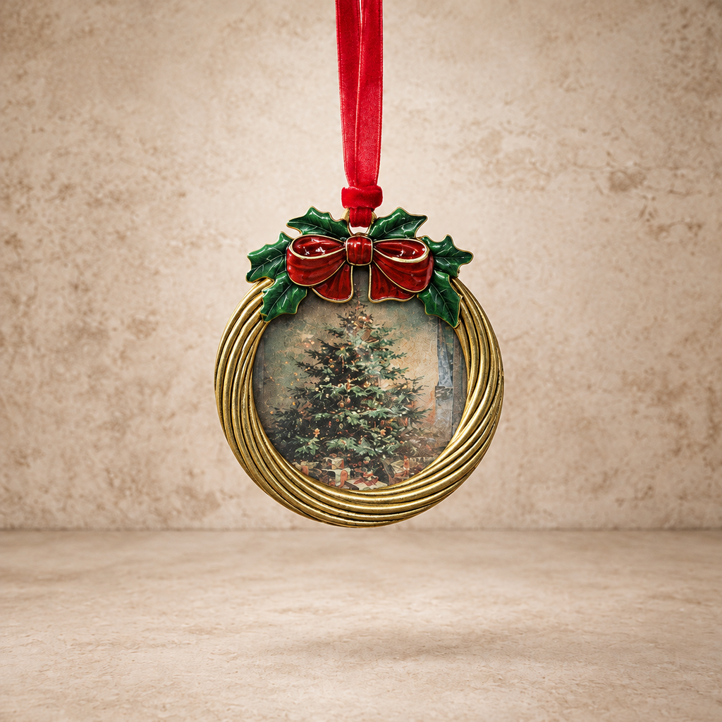 Bow Wreath Ornament Frame