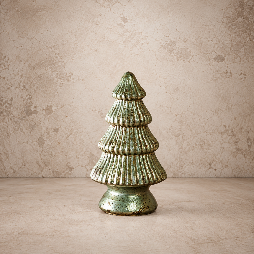 Verdigris Glass Tree