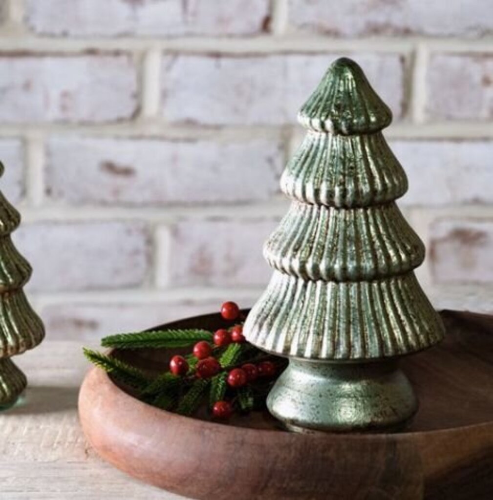 Verdigris Glass Tree