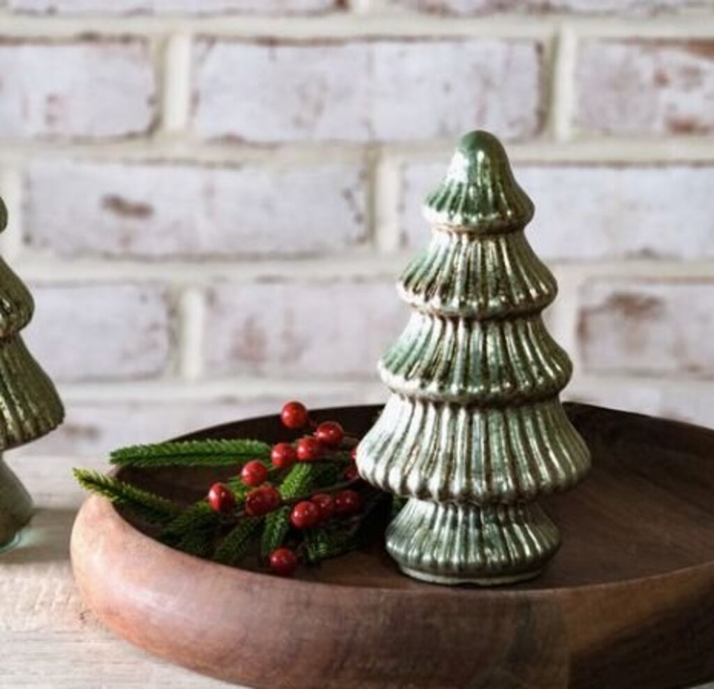 Verdigris Glass Tree