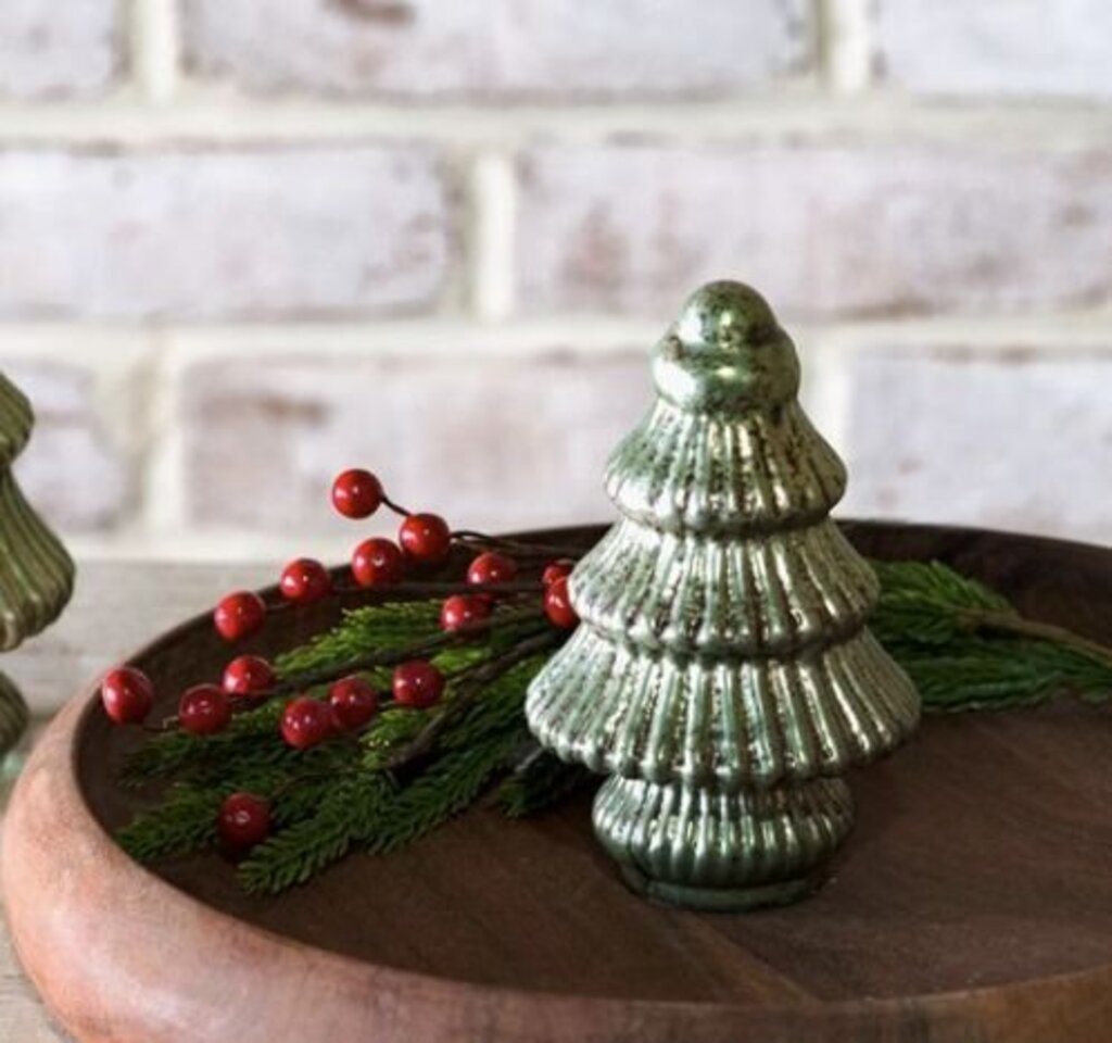 Verdigris Glass Tree