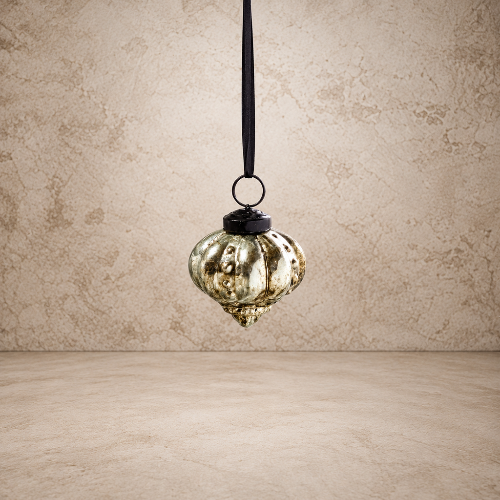 Antique Silver Drop Ornament