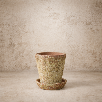 Distressed Sand/Terracotta Pot - 5"