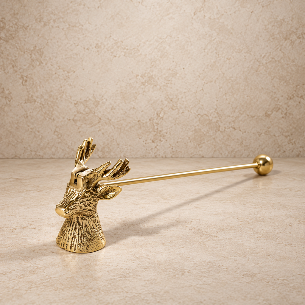 Cute Gold Reindeer Snuffer