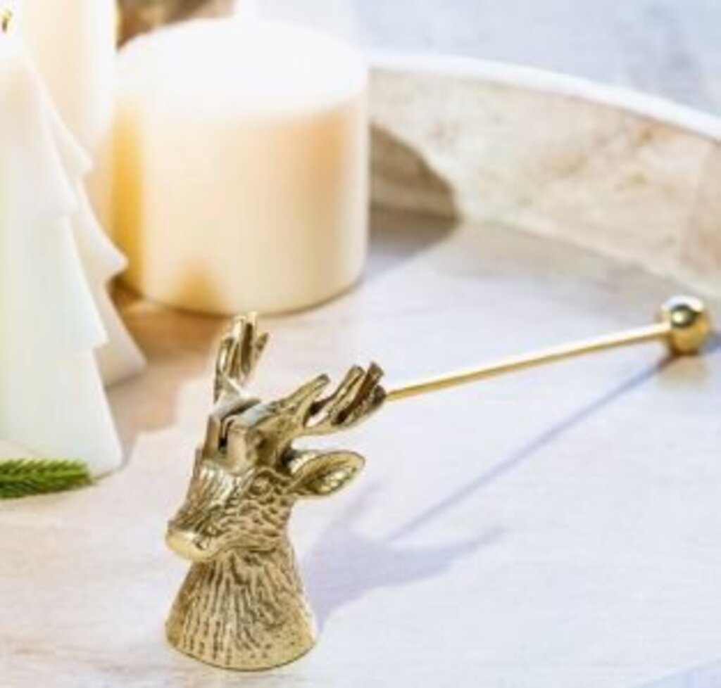 Cute Gold Reindeer Snuffer