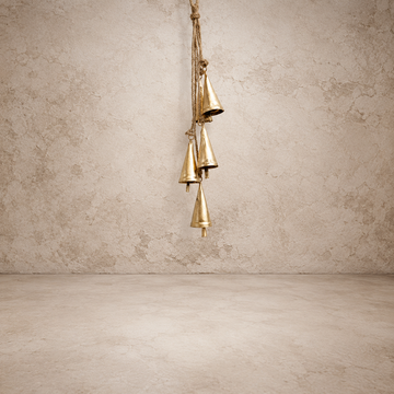 Hanging 16" Gold Cowbells