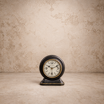 Black & Gold Table Clock