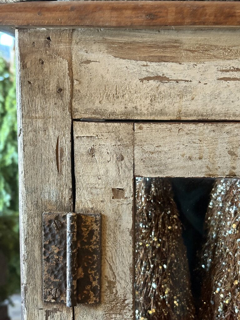 Lovely Wooden Two Door Glass Cabinet