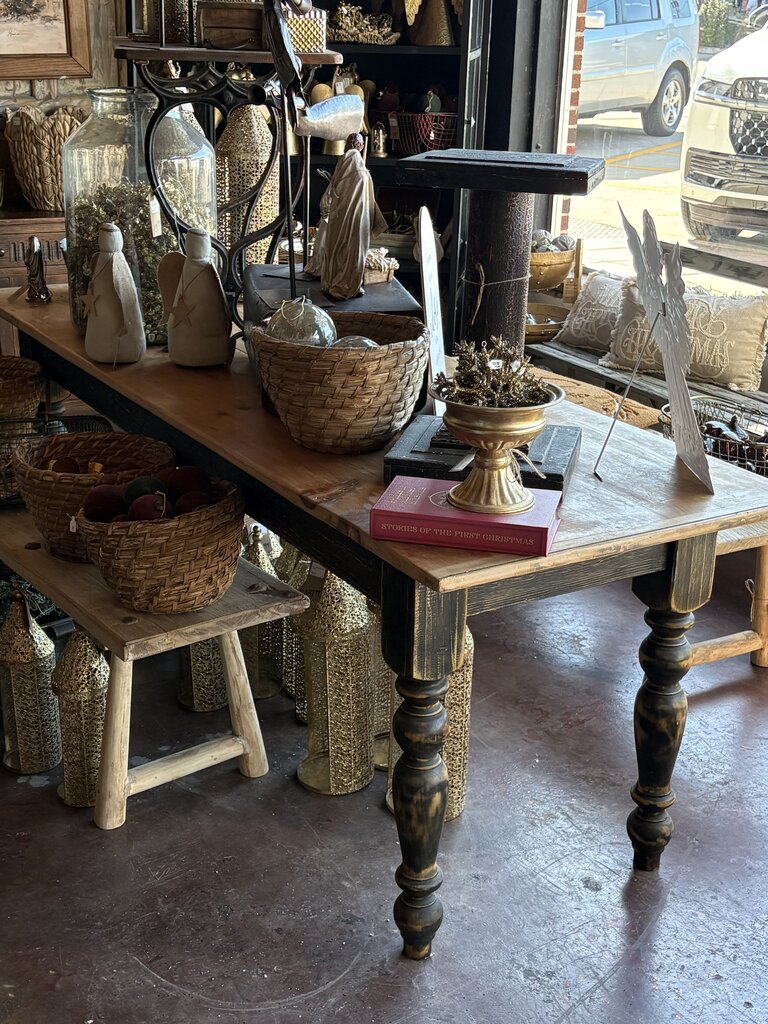Beautiful Painted Pine Farmhouse Table