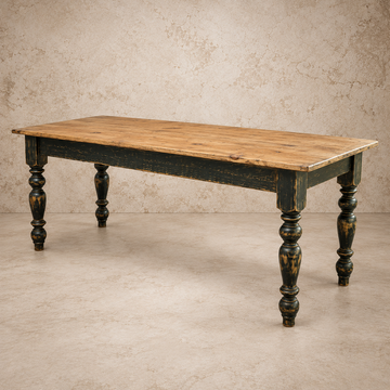 Beautiful Painted Pine Farmhouse Table