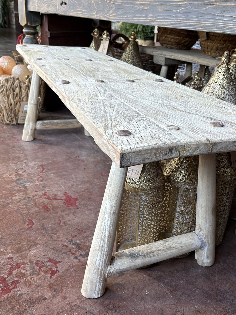 Beautiful Natural Wooden Bench