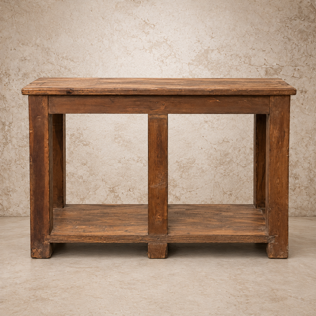 Beautiful Old Teak Wood Console Table