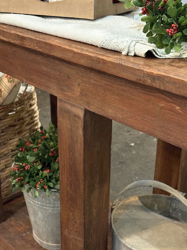 Beautiful Old Teak Wood Console Table