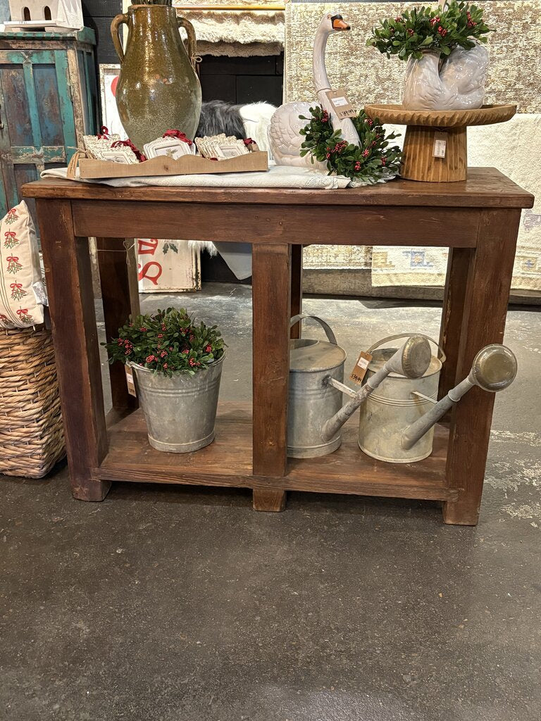 Beautiful Old Teak Wood Console Table
