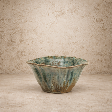 Reactive Crackle Glaze Bowl