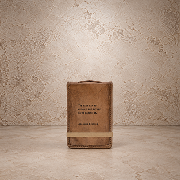 Mini Abraham Lincoln Leather Journal