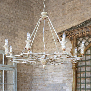 Aged French Follie Chandelier