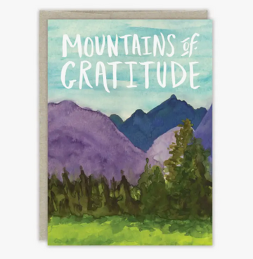 Mountains Of Gratitude Thank You Card