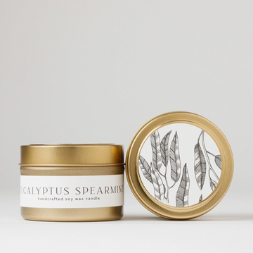 Eucalyptus + Spearmint Tin Candle