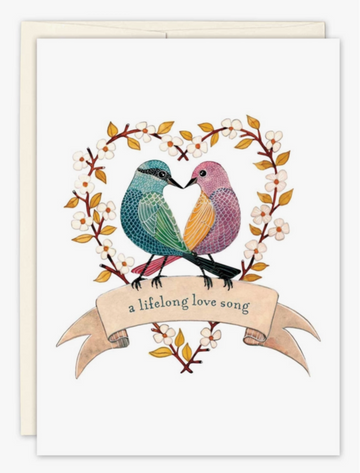 Two Birds Wedding Card