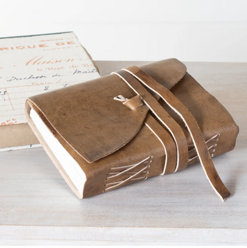 Hand Tied Leather Journal (7" x 5")