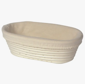 Natural Cotton Bread Poofing Basket Liner- Oval