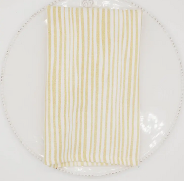 Everyday Stripe White & Oatmeal Napkin