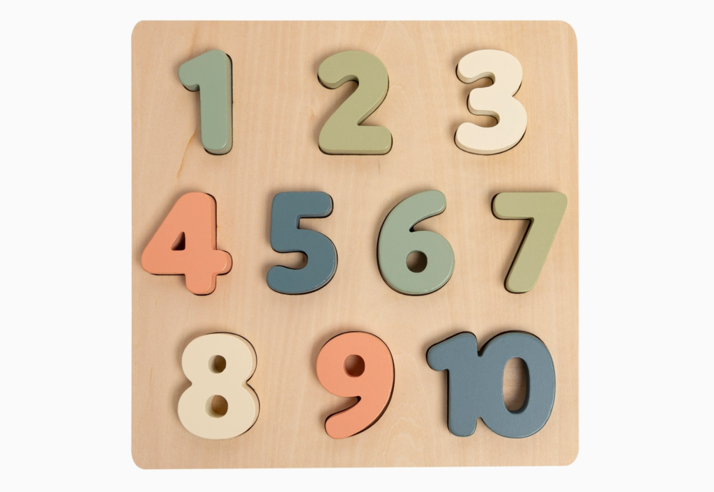 Wooden Numbers Puzzle Set