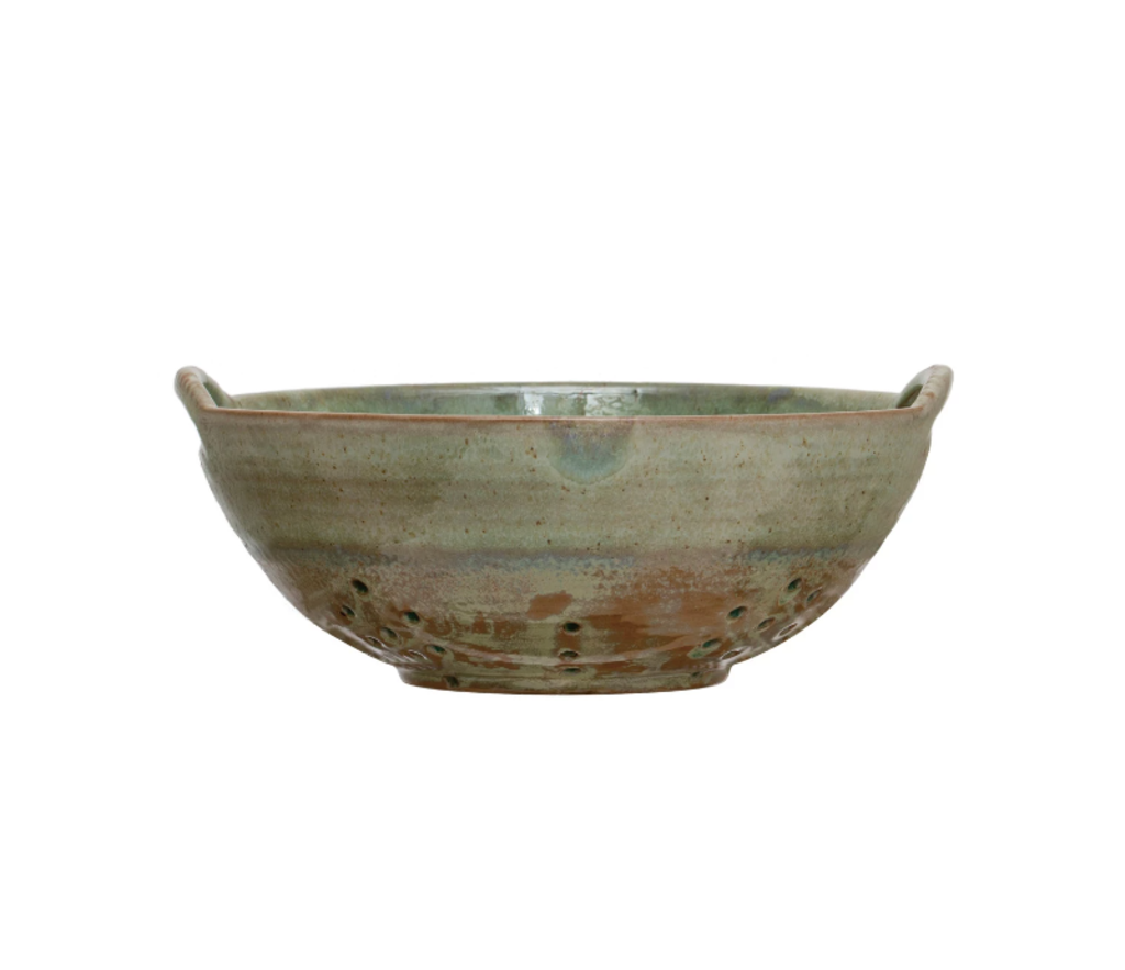 Stoneware Berry Bowl w/ Handles