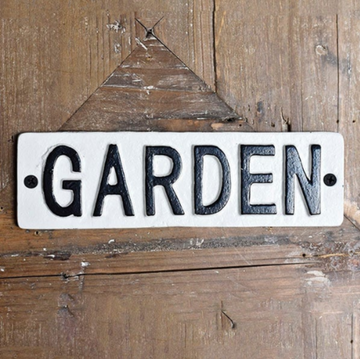 8" Metal Garden Sign